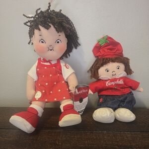 Campbell Soup Girl Dolls Plush Wire 2004 Limited Edition Beanie 2000